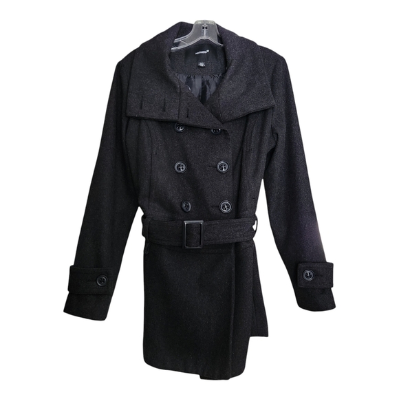 Vintage Y2K Wool Pea Coat | Dark Academia Cottagecore | Women’s L - Picture 1 of 9